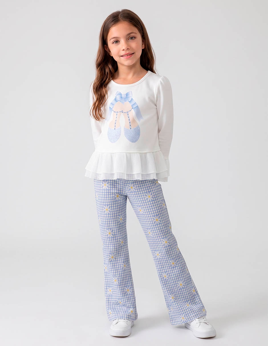 Conjunto pantalón casual para niña Conjunto pantalón casual para niña