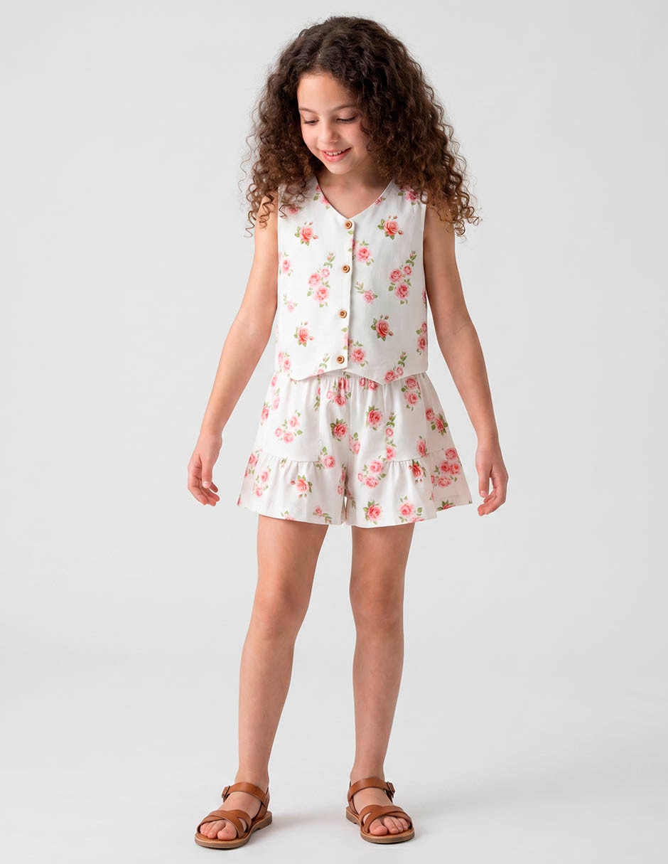 Conjunto de algodón para niña 2 piezas Conjunto de algodón para niña 2 piezas