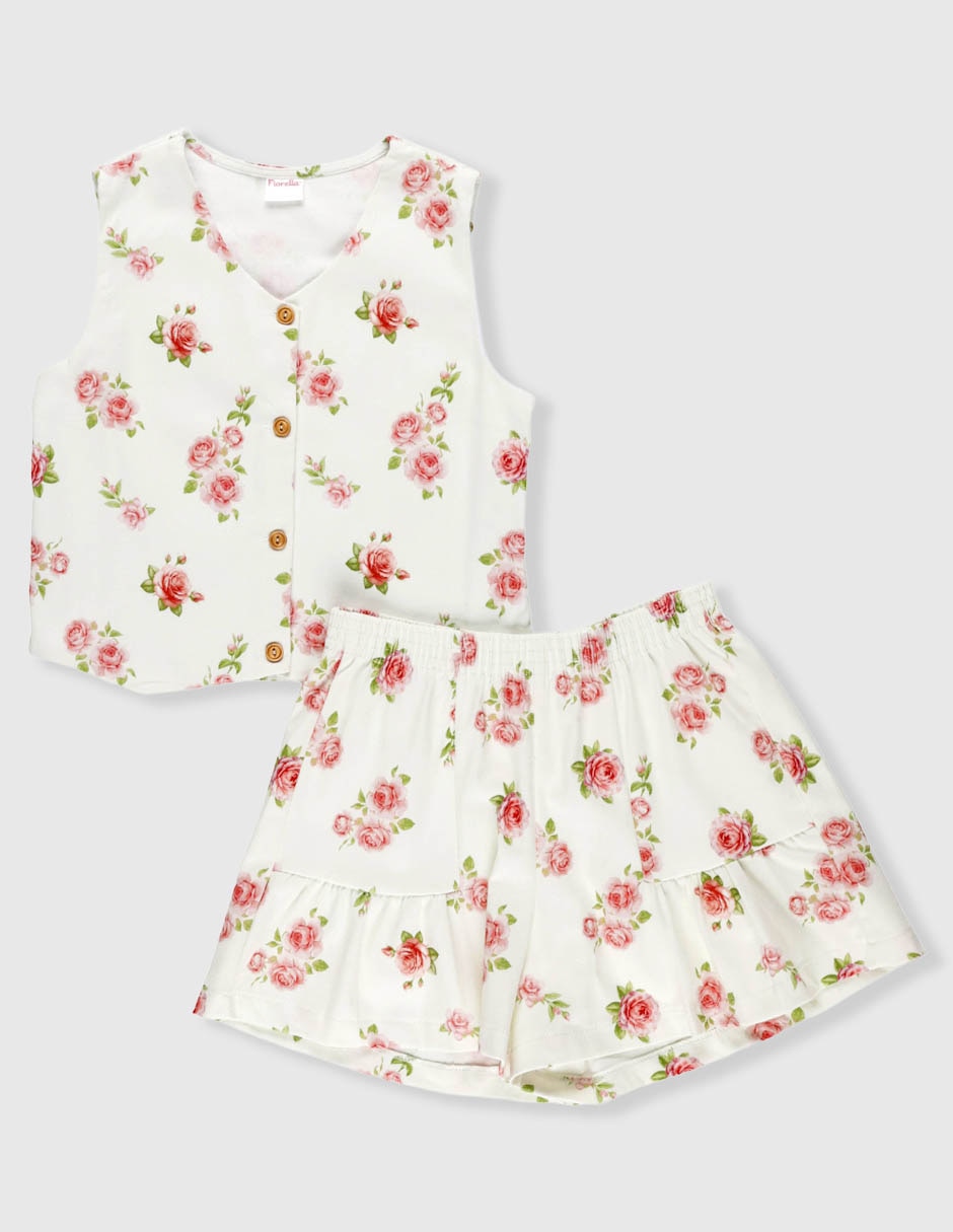 Conjunto de algodón para niña 2 piezas 2