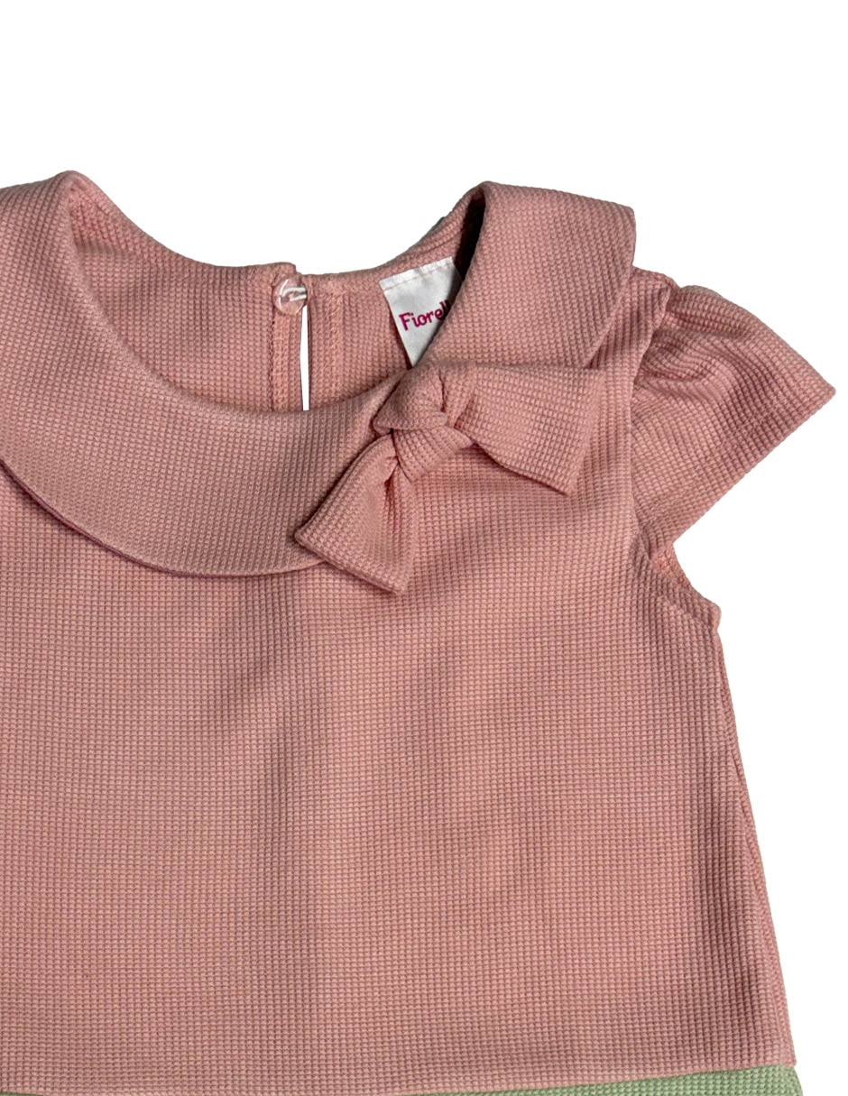 Vestido manga cap para niña 3