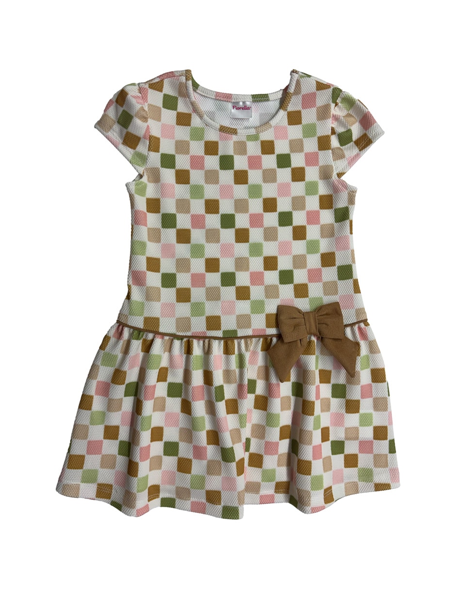 Vestido manga cap para niña Vestido manga cap para niña
