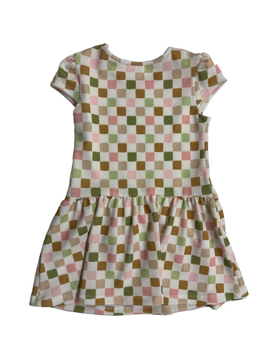 Vestido manga cap para niña 4