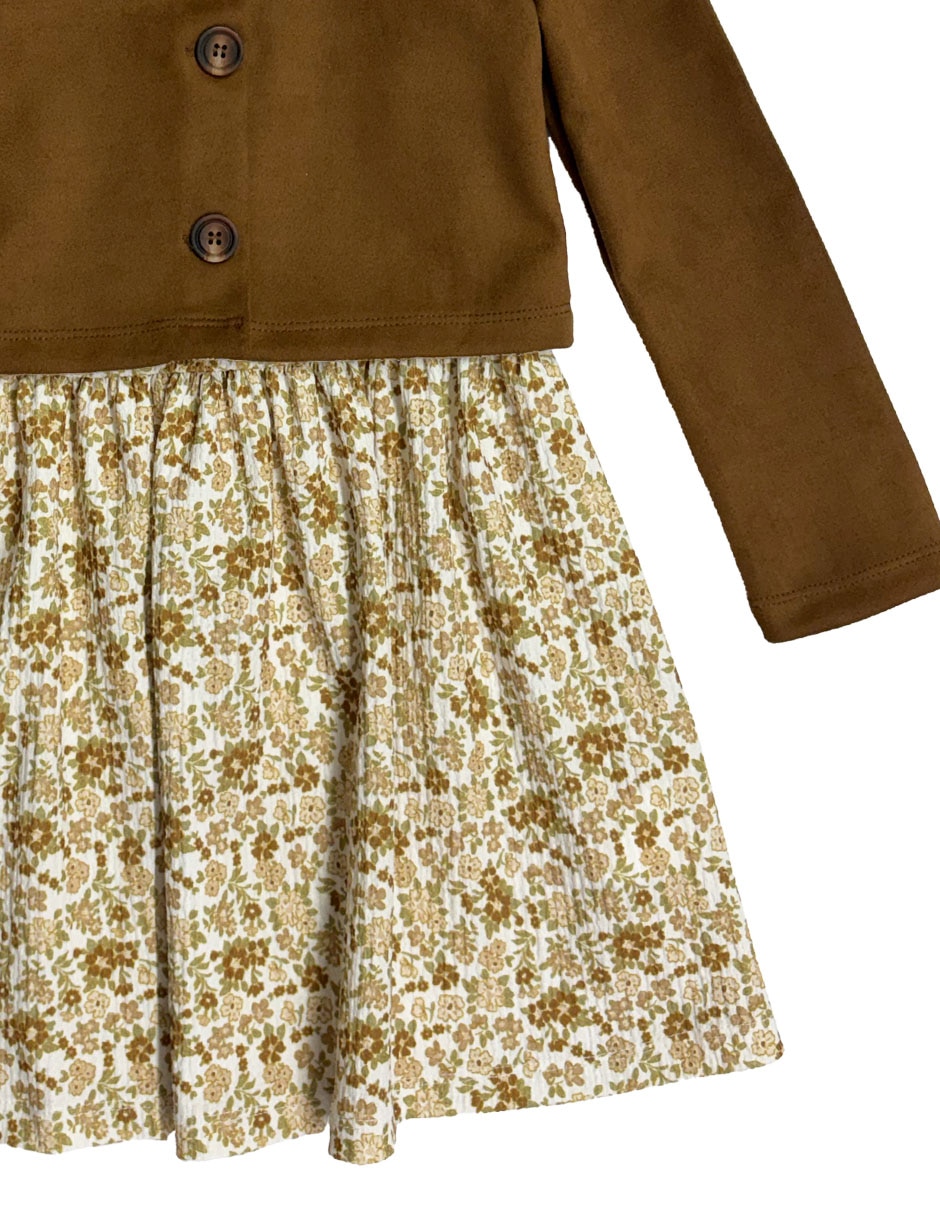 Conjunto vestido casual para niña 2