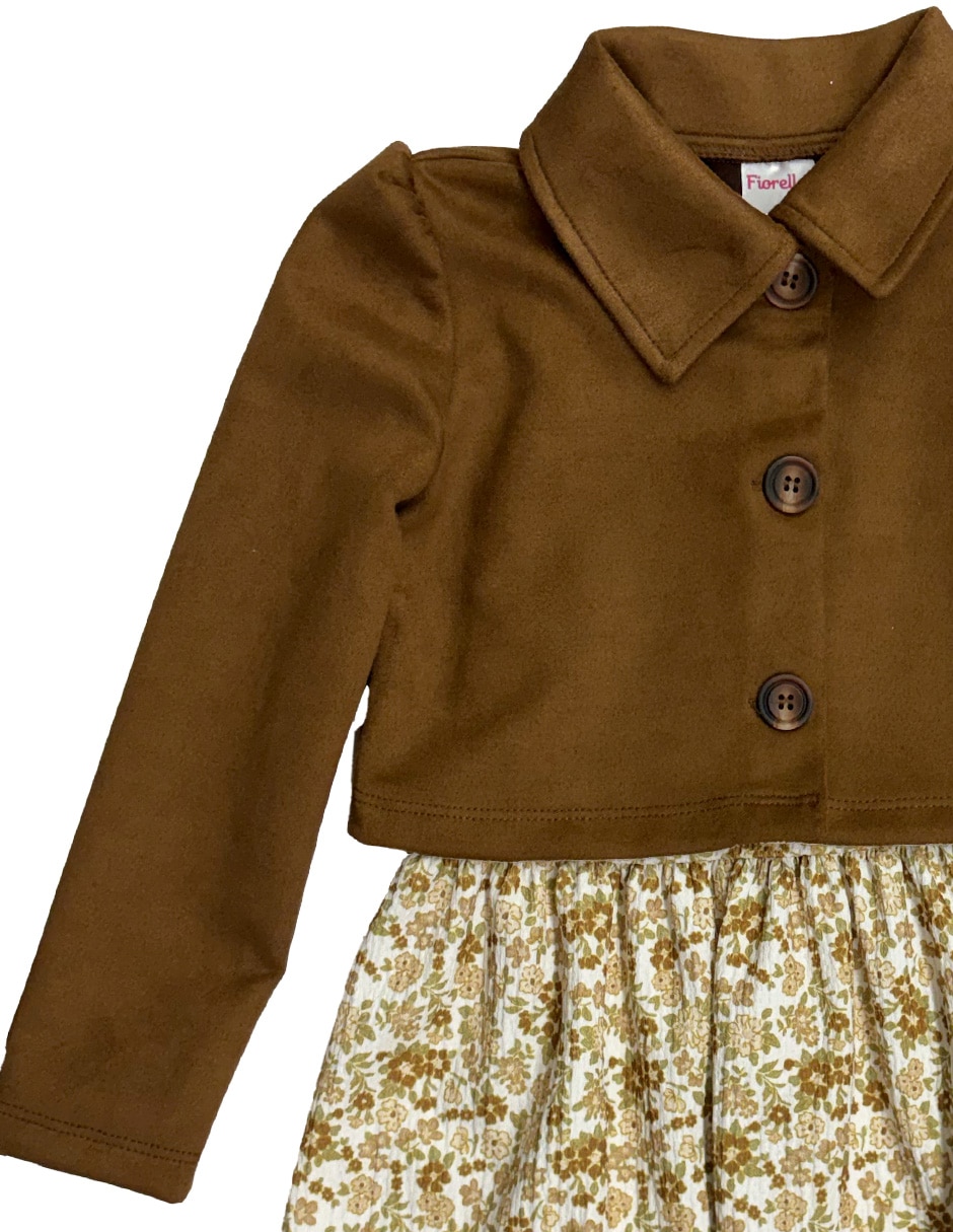 Conjunto vestido casual para niña 4