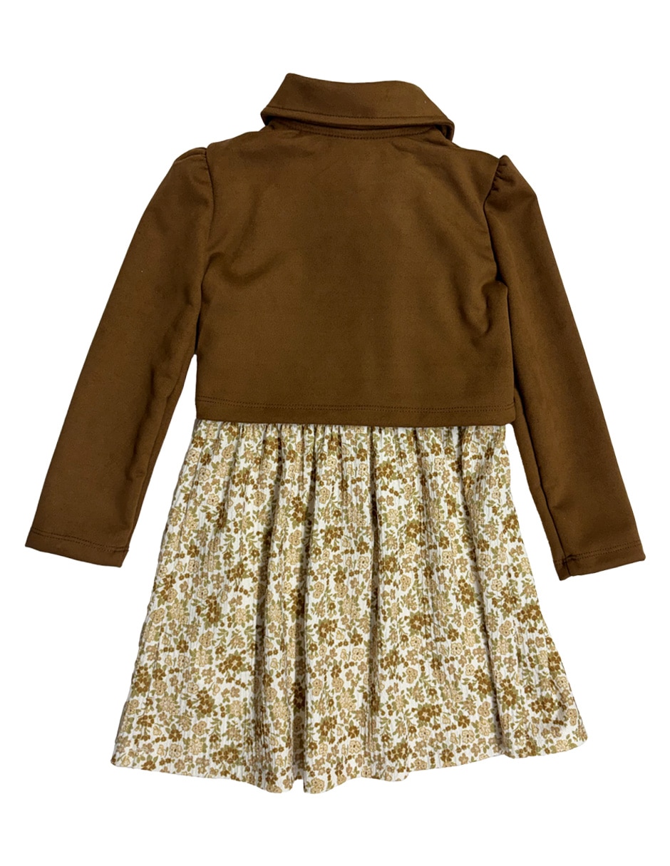 Conjunto vestido casual para niña 5