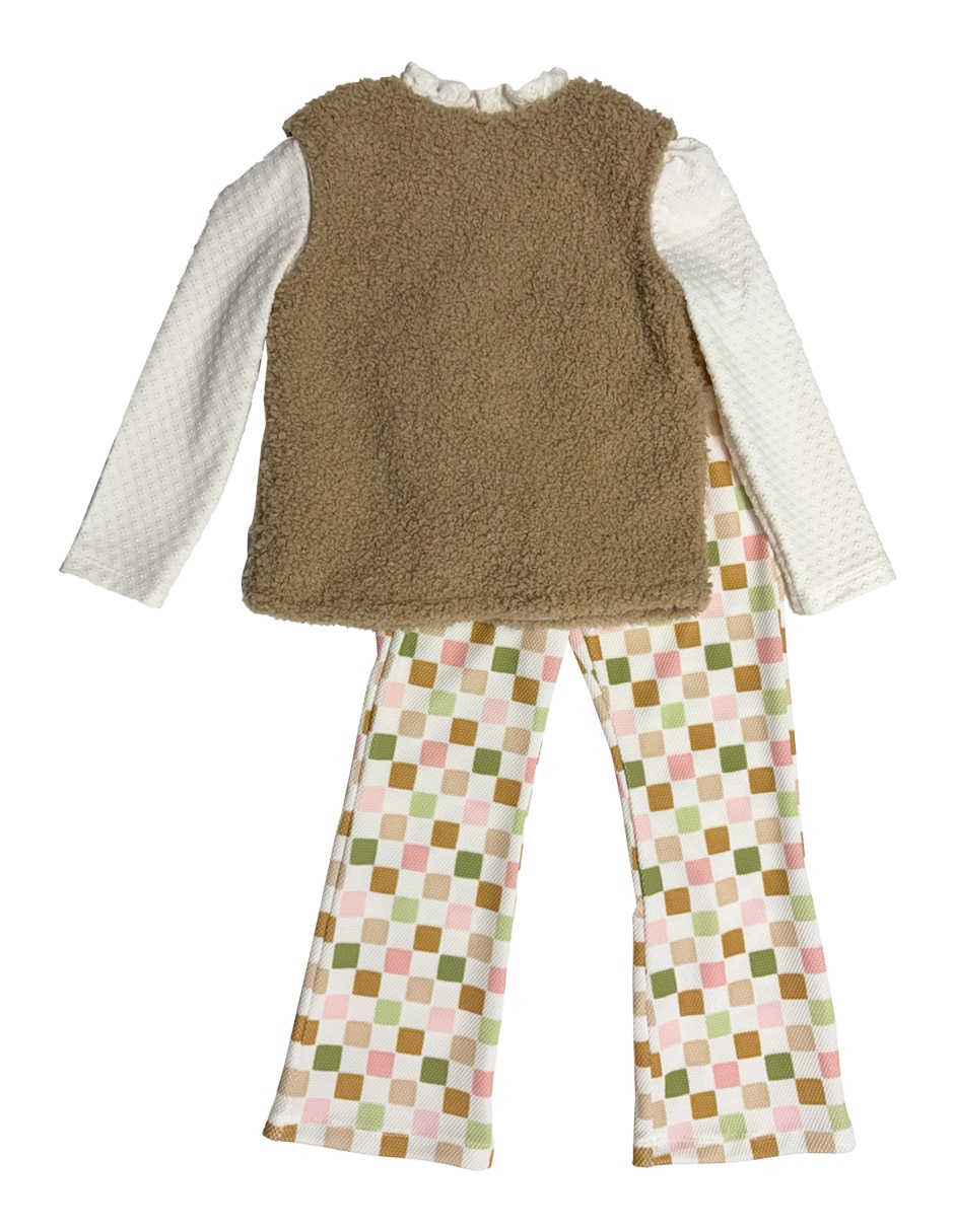 Conjunto pantalón casual para niña 4