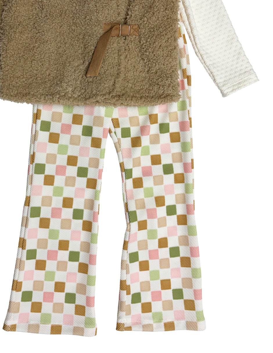 Conjunto pantalón casual para niña 7