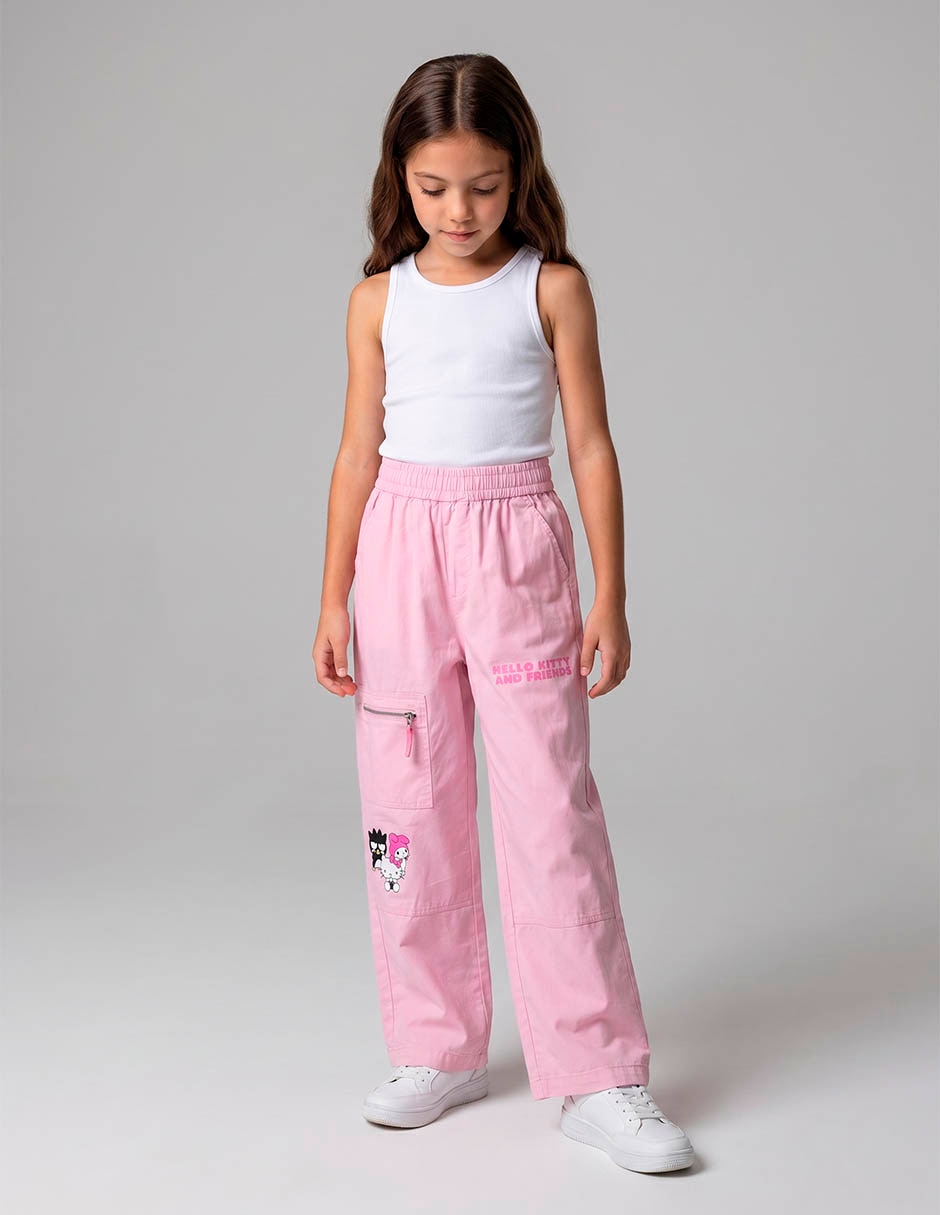 Pantalón cargo Hello Kitty para niña Pantalón cargo Hello Kitty para niña