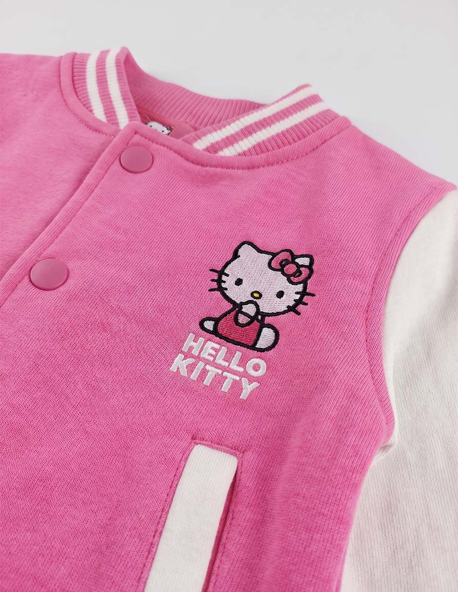 Chamarra de french terry para niña 4