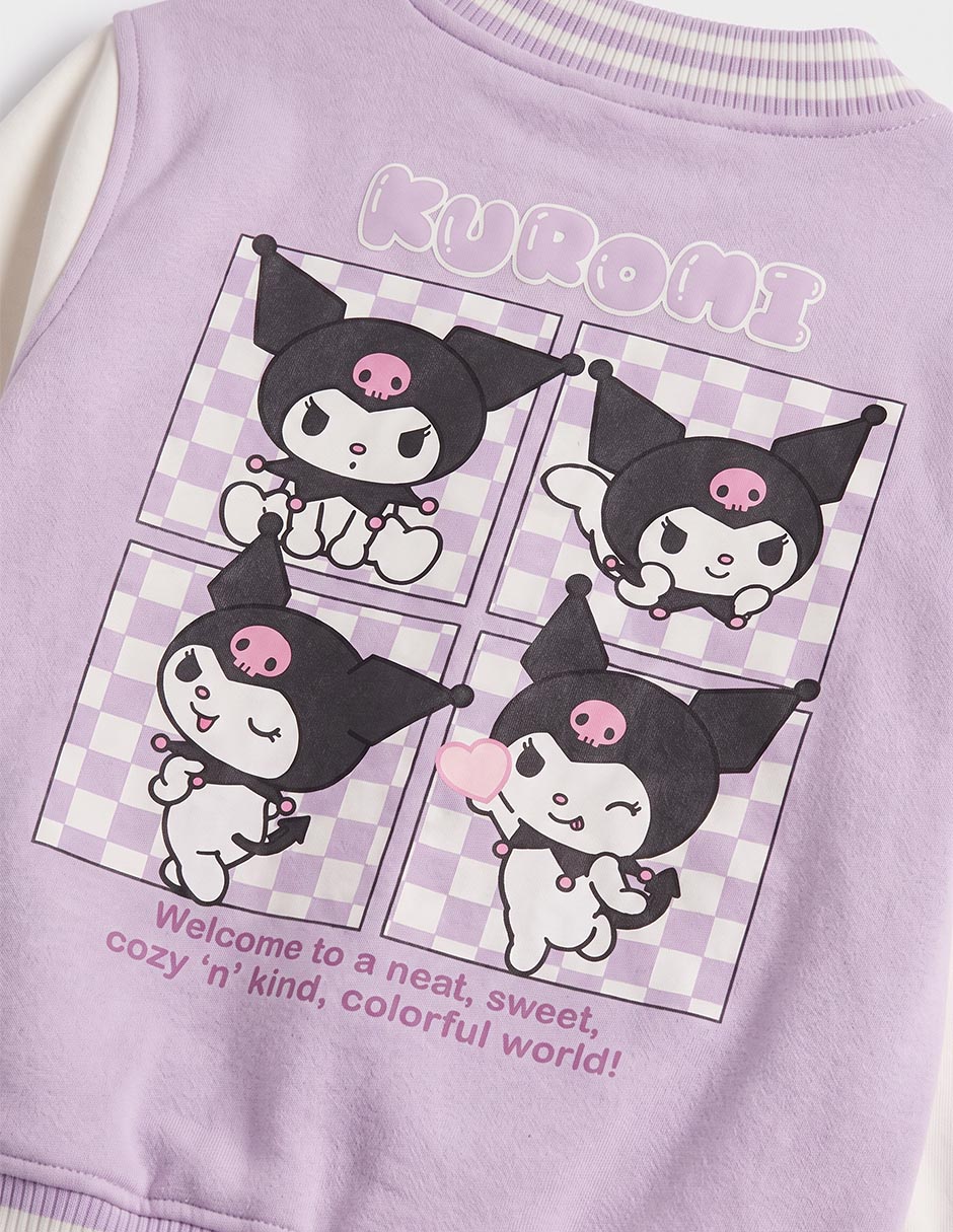 Chamarra kuromi para niña 4