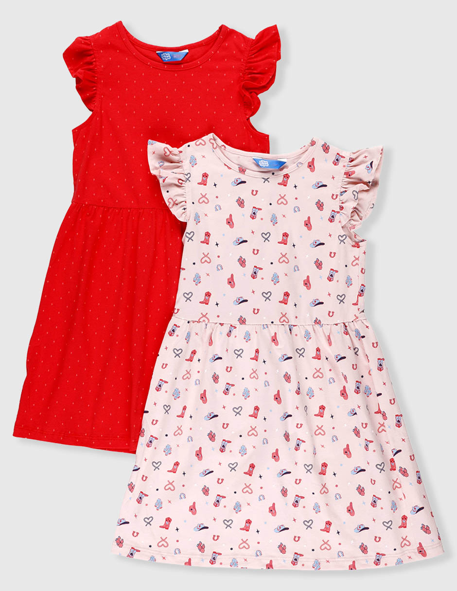 Set vestido manga volantes para niña 2