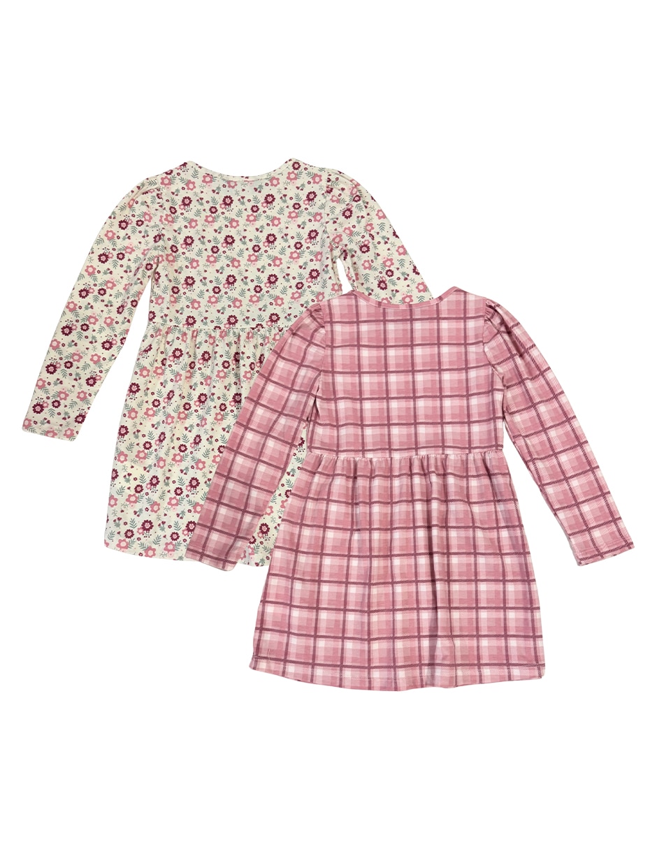 Set vestido manga larga para niña 3