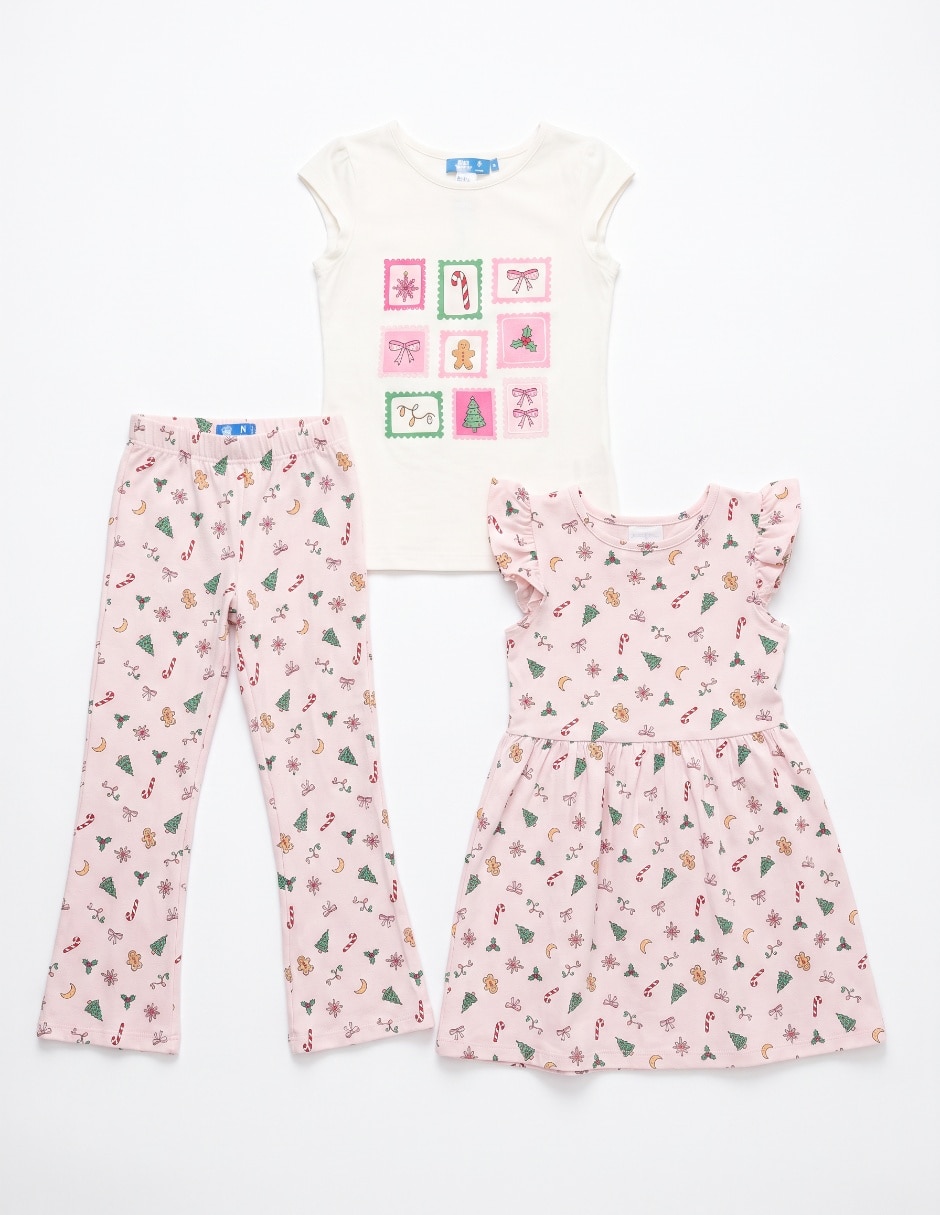 Conjunto legging de algodón para niña 3