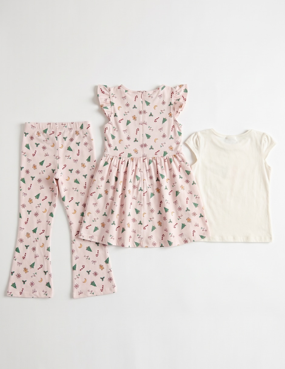 Conjunto legging de algodón para niña 4