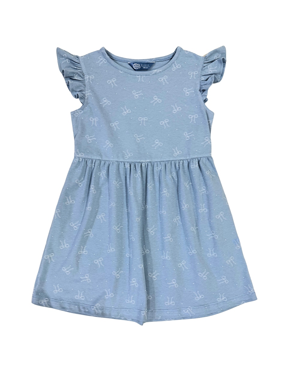 Set vestido manga volantes para niña 4