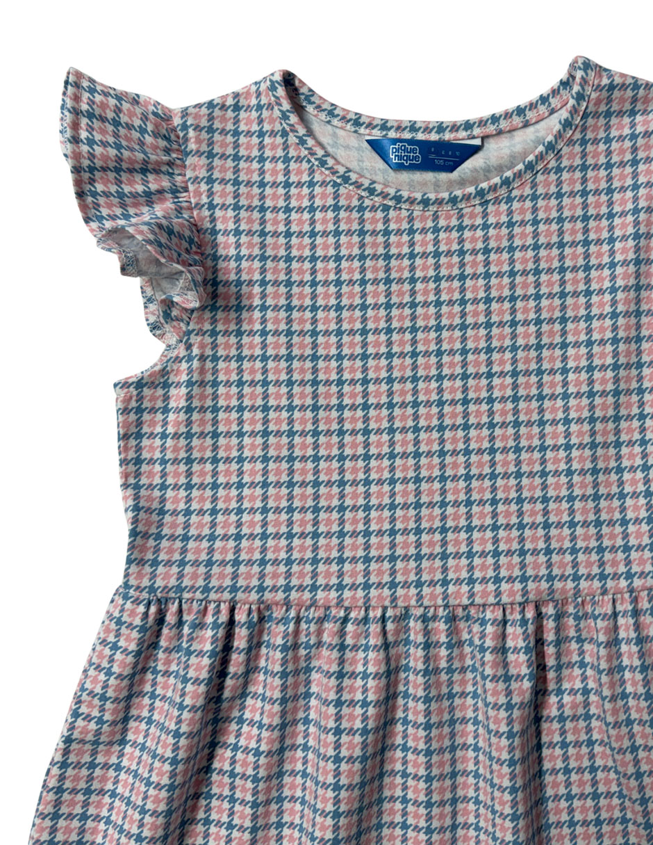Set vestido manga volantes para niña 6