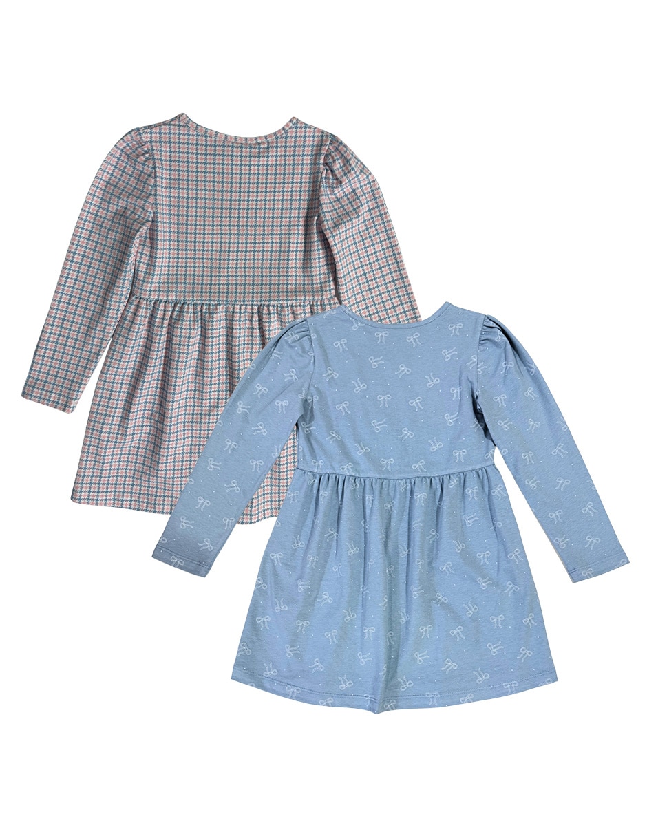 Set vestido manga larga para niña 2