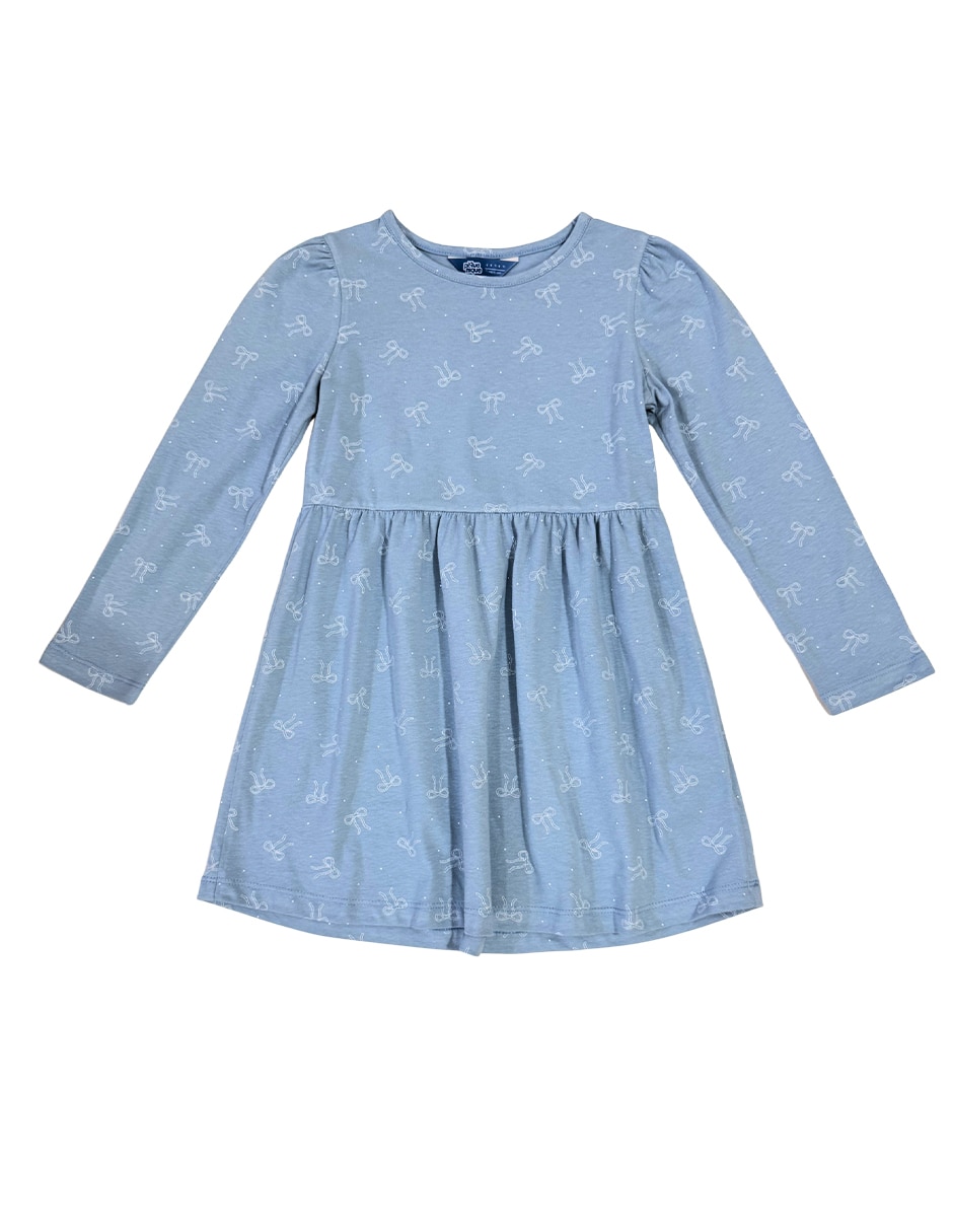 Set vestido manga larga para niña 4