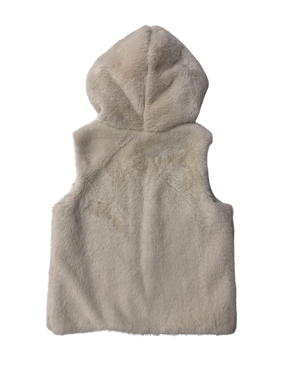 Chaleco con capucha para niña 4