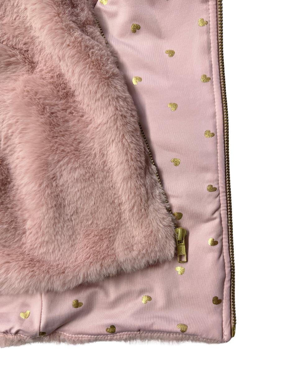 Chaleco con capucha para niña 3