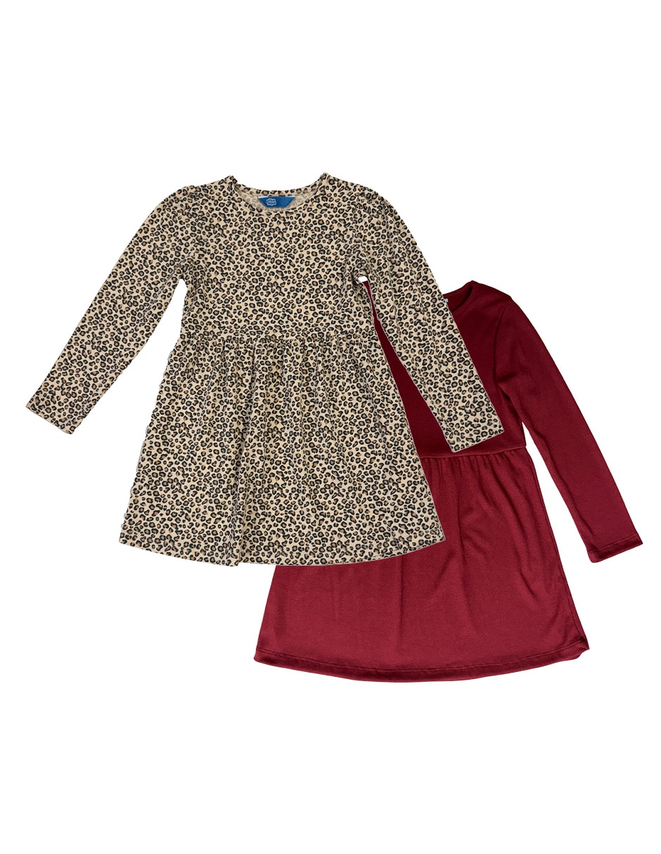 Set vestido manga larga para niña Set vestido manga larga para niña