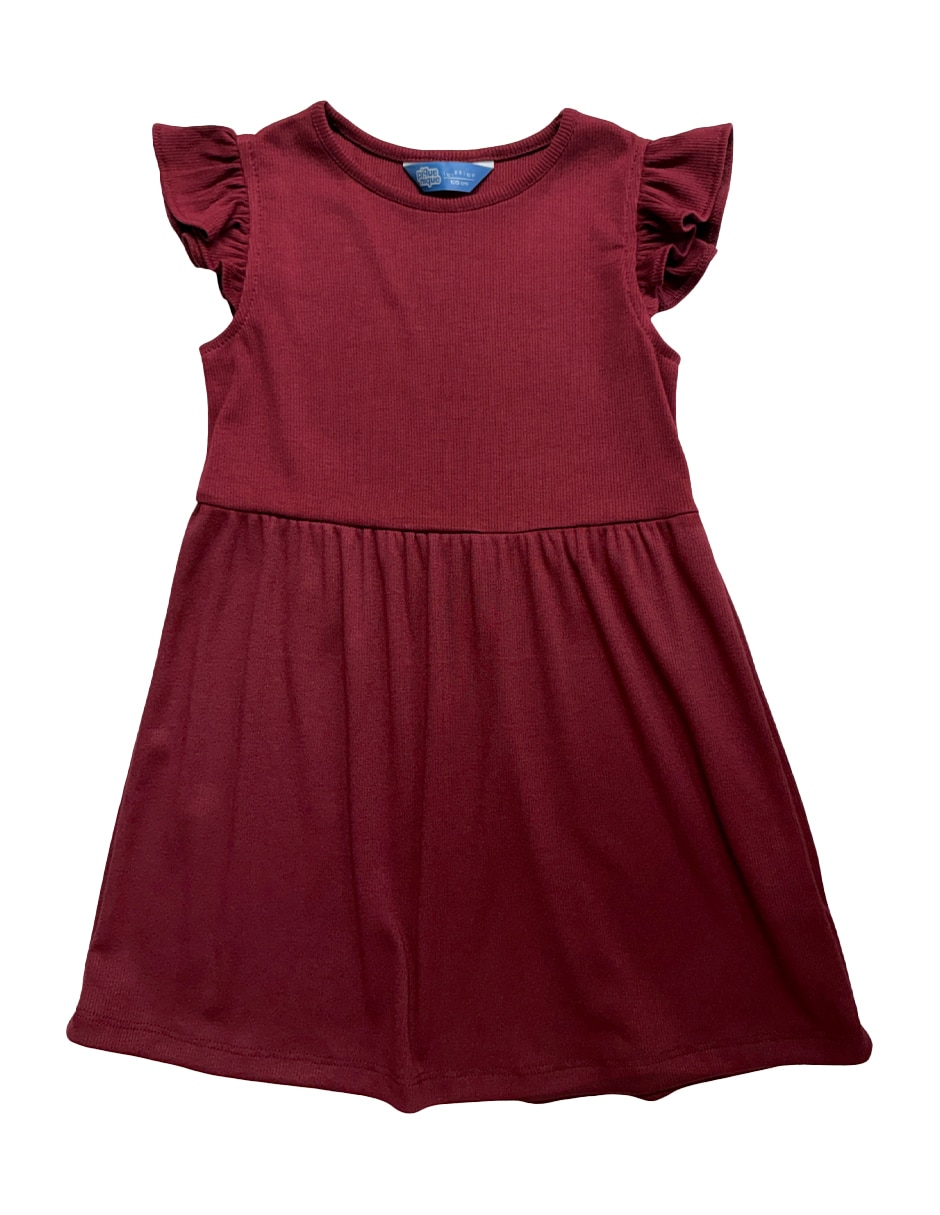 Set vestido manga volantes para niña 5