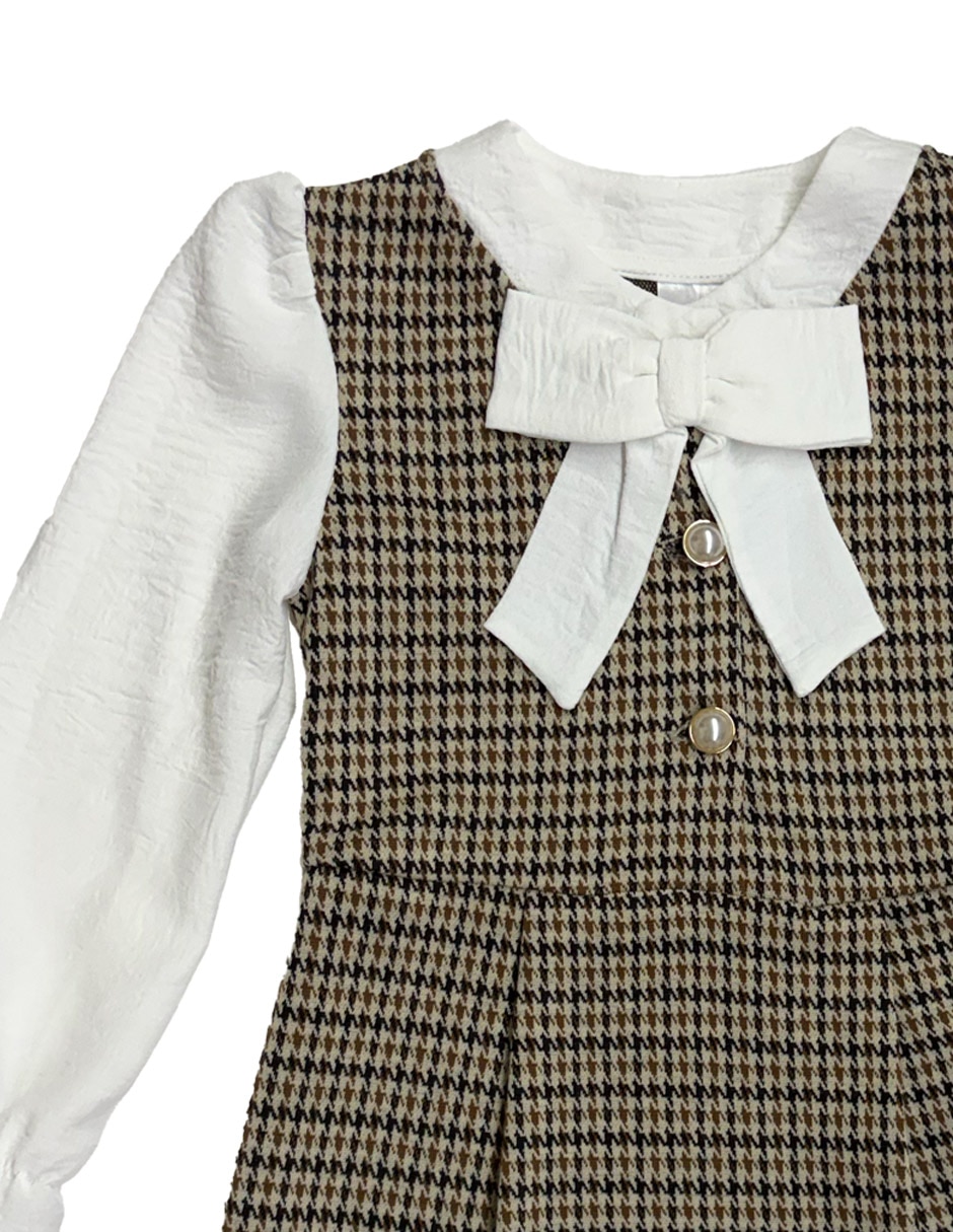 Vestido manga larga para niña 4