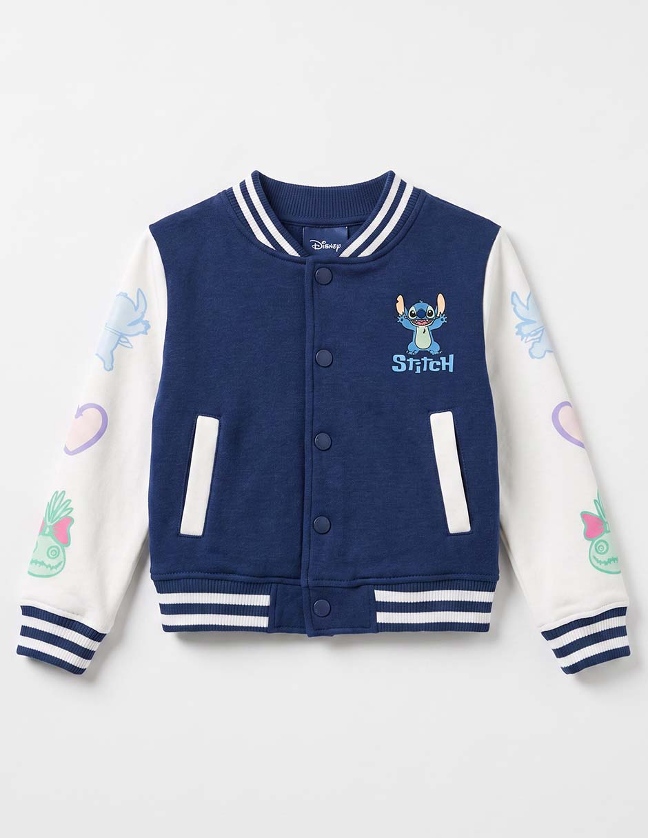 Chamarra bomber stitch de algodón para niña 2