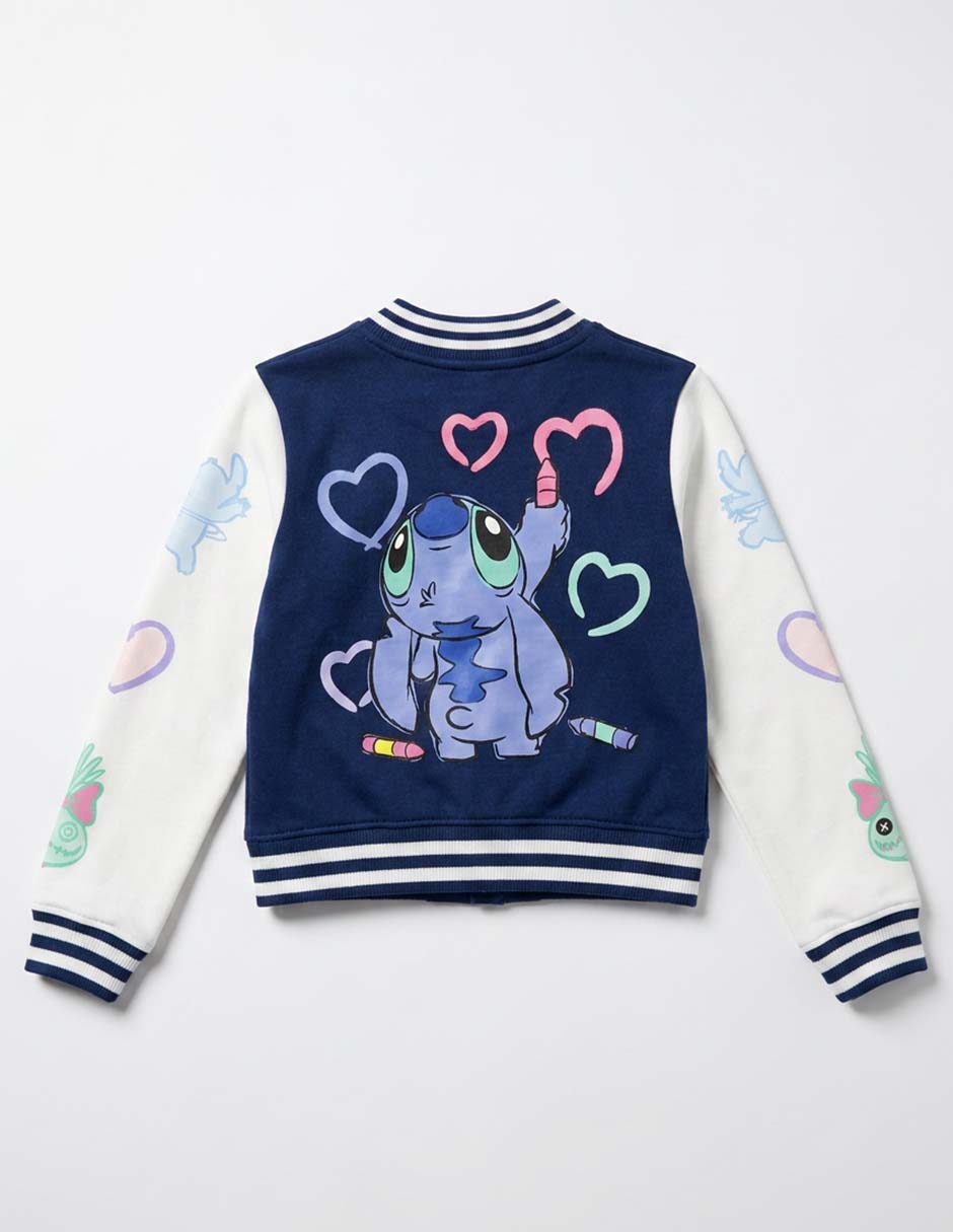 Chamarra bomber stitch de algodón para niña 3
