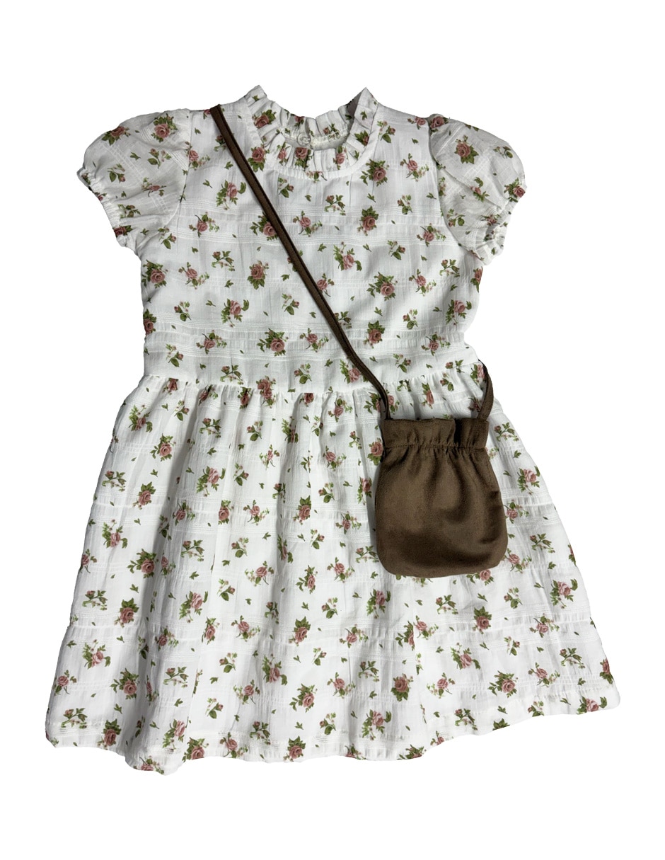Vestido manga corta para niña Vestido manga corta para niña