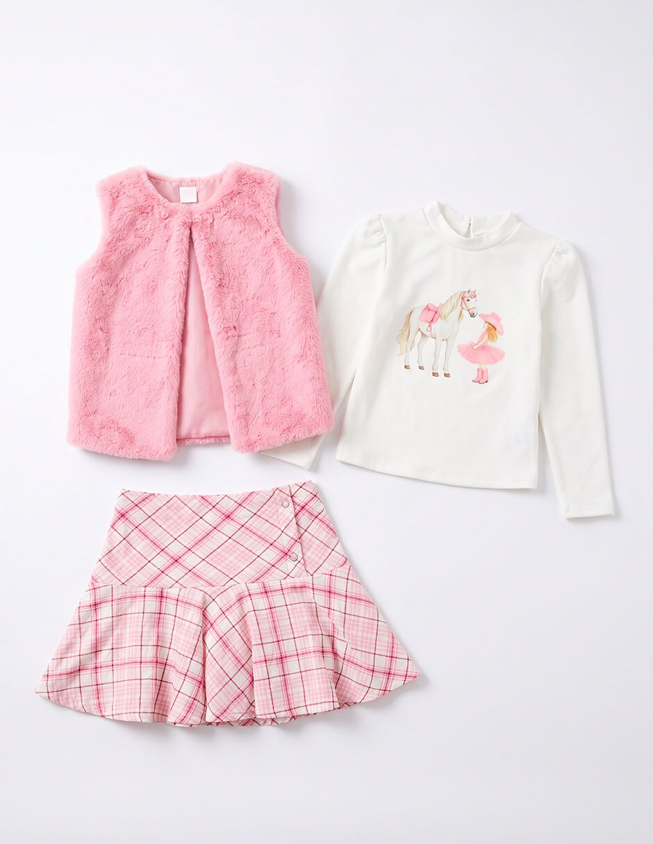 Conjunto para niña 3 piezas 4