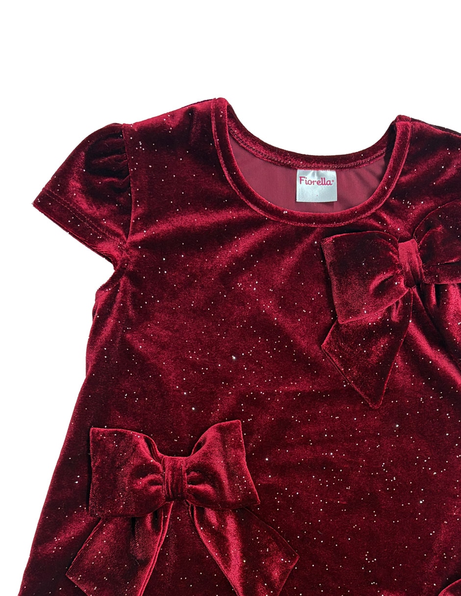 Vestido manga cap para niña 3