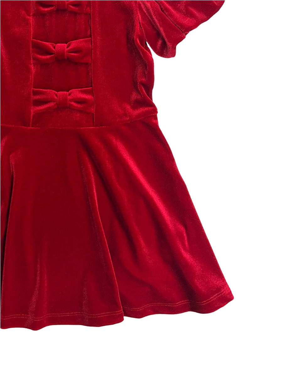 Vestido manga globo para niña 4