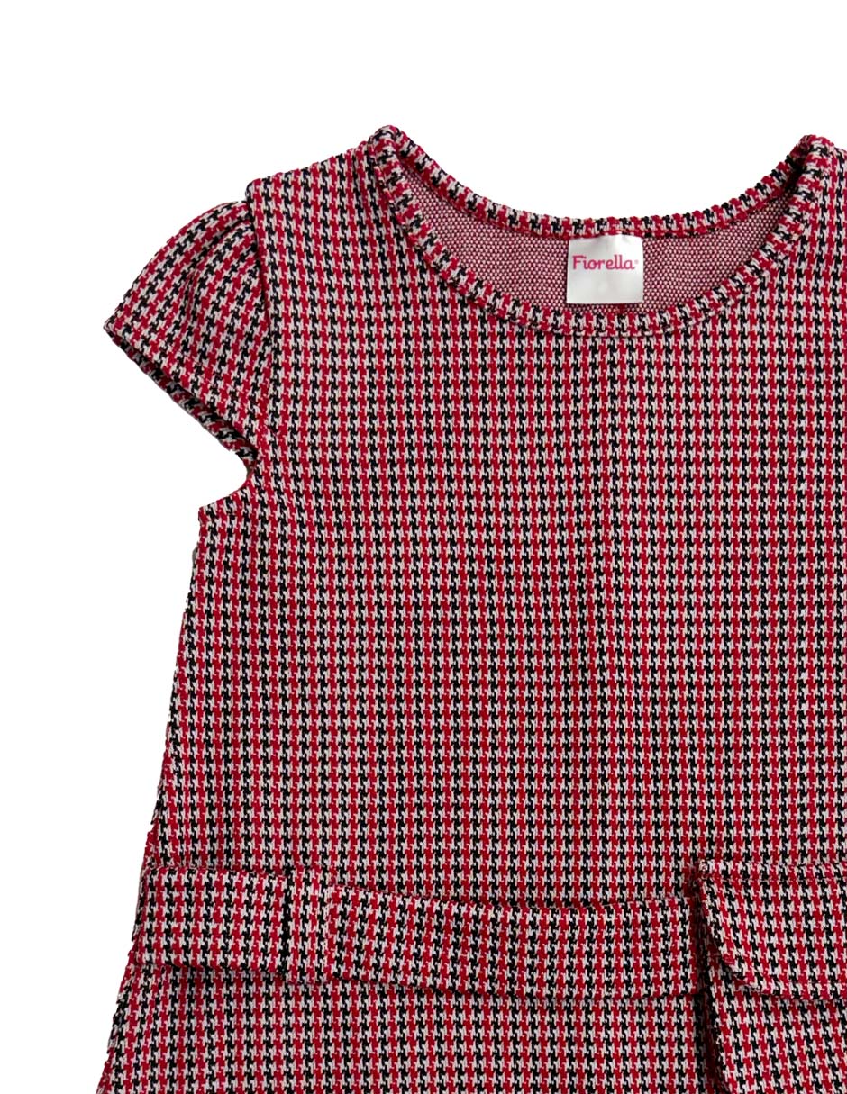 Vestido manga cap para niña 3