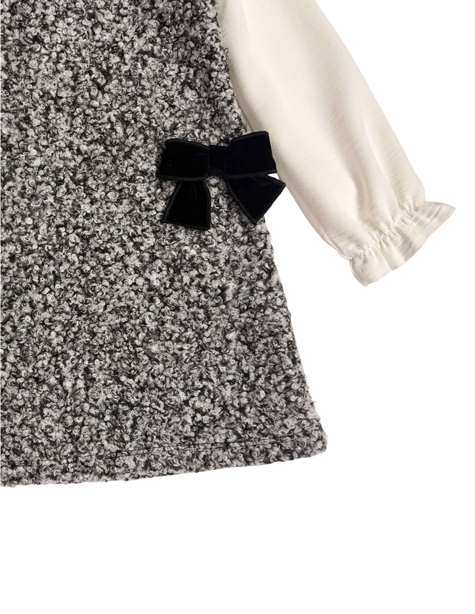 Vestido manga larga para niña 4