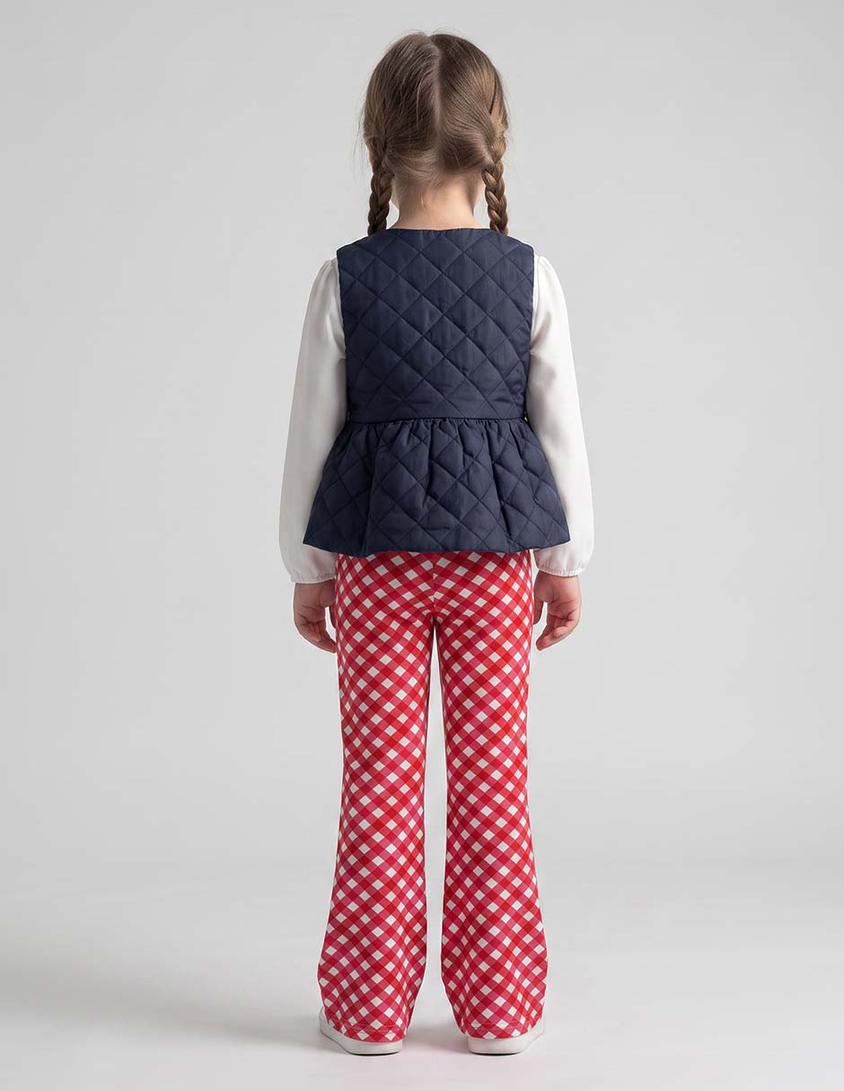 Conjunto casual de algodón para niña 2