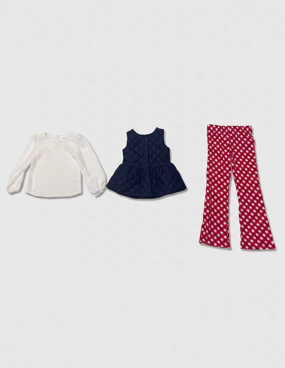 Conjunto casual de algodón para niña 4