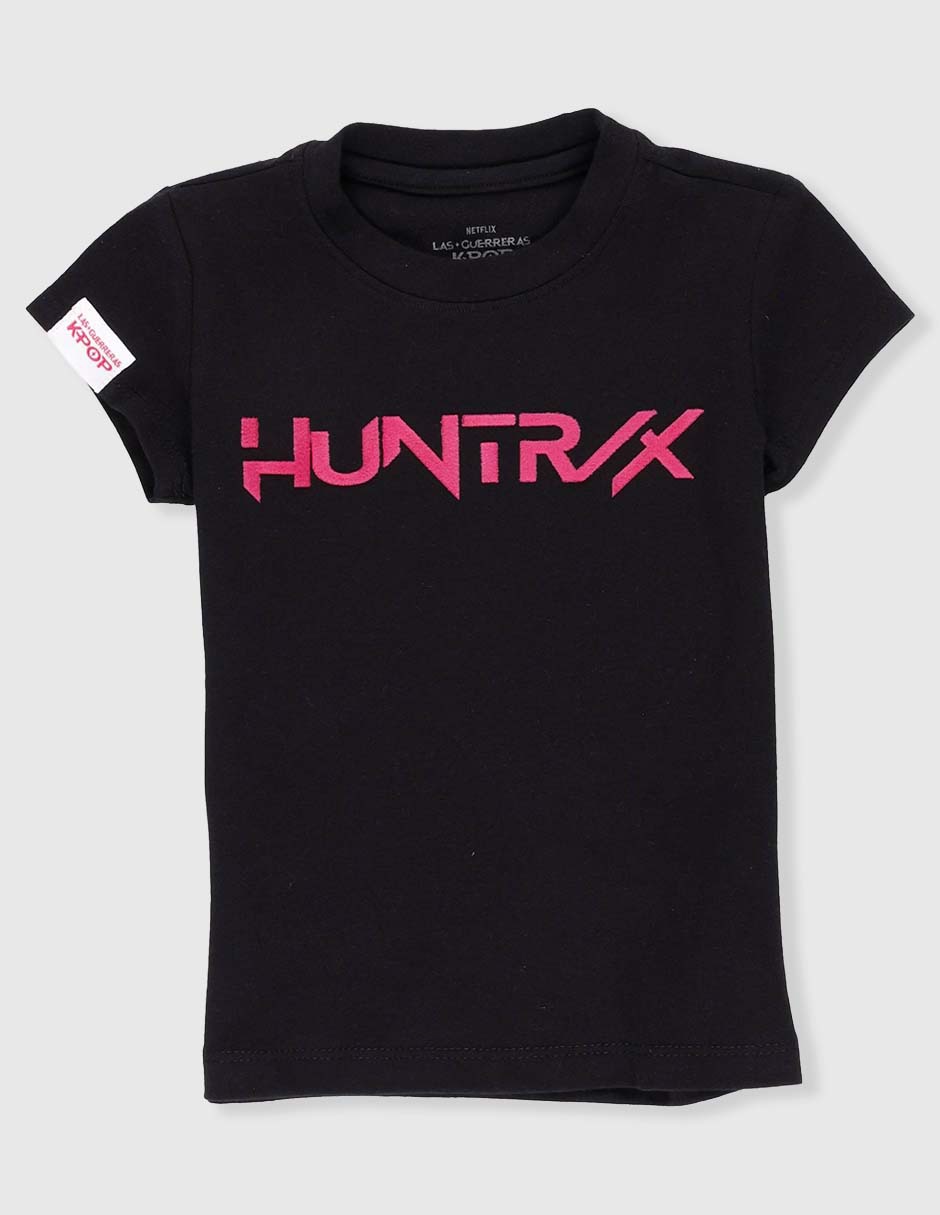 Playera manga corta cuello redondo Netflix para niña