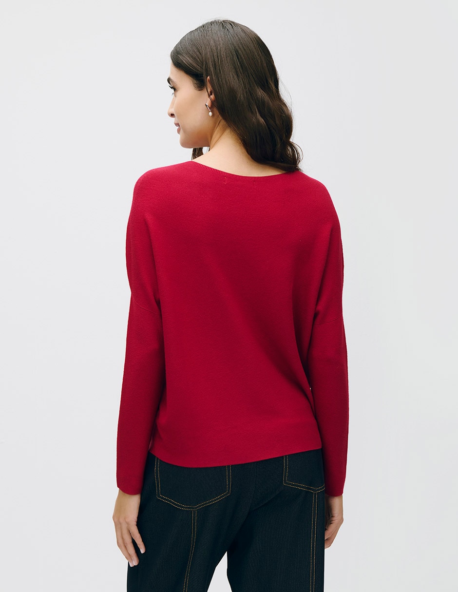 Suéter cuello redondo para mujer 3