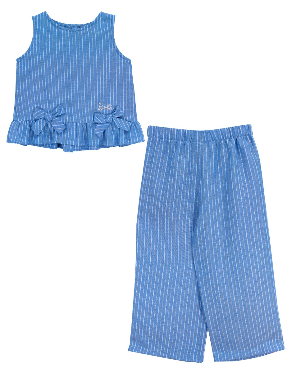 Conjunto pantalón casual julio 1 irma de lino para niña