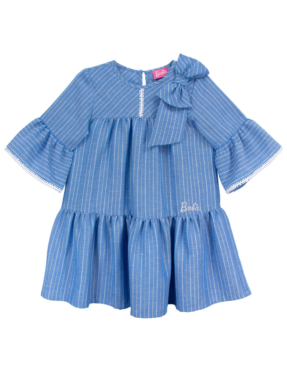 Vestido casual julio 1 irma manga acampanada para niña Vestido casual julio 1 irma manga acampanada para niña