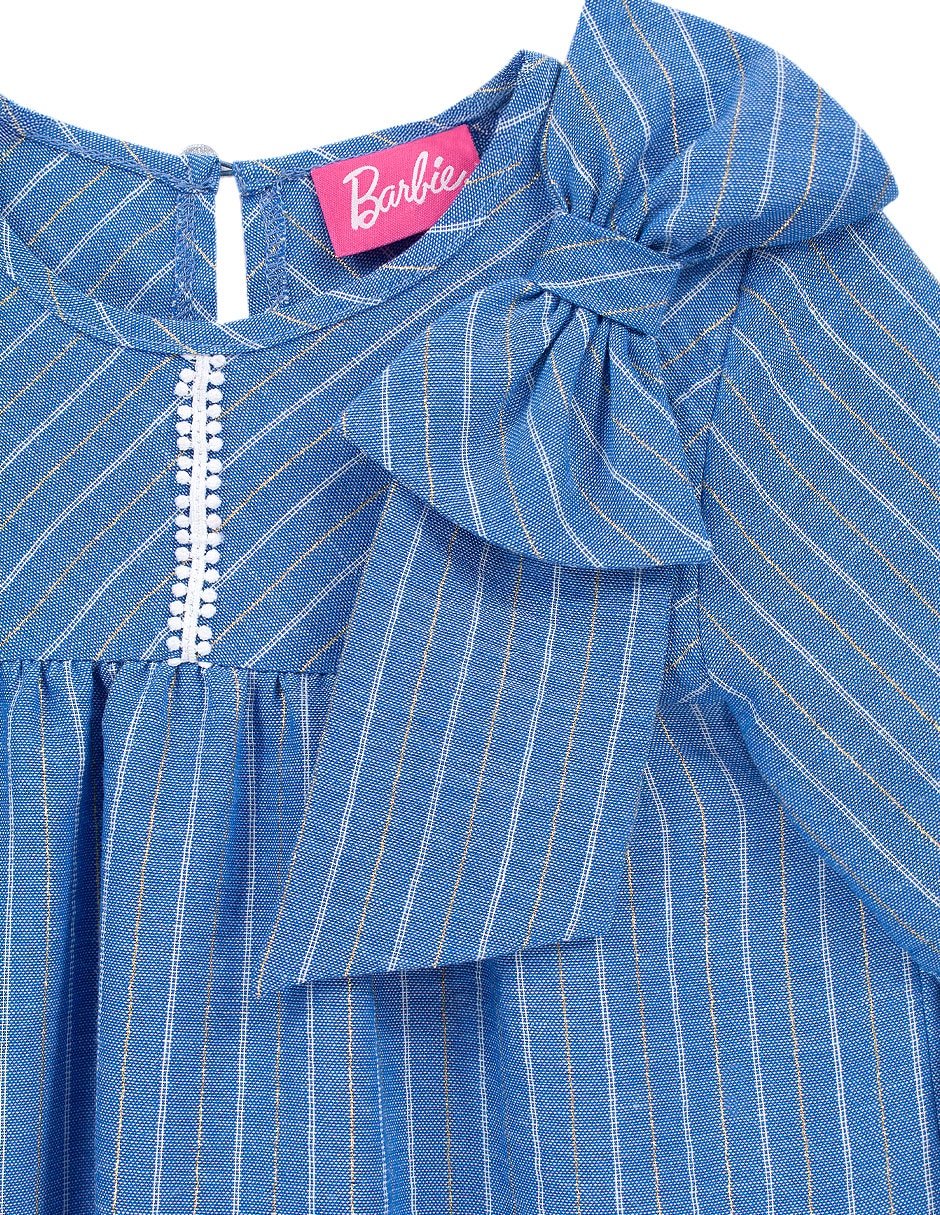 Vestido casual julio 1 irma manga acampanada para niña 3