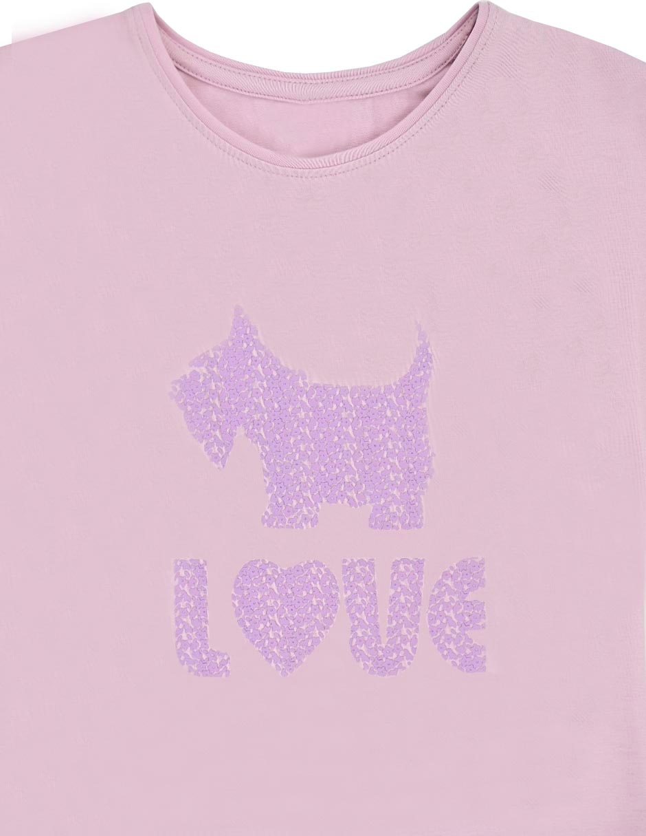 Playera Love manga corta para niña 2