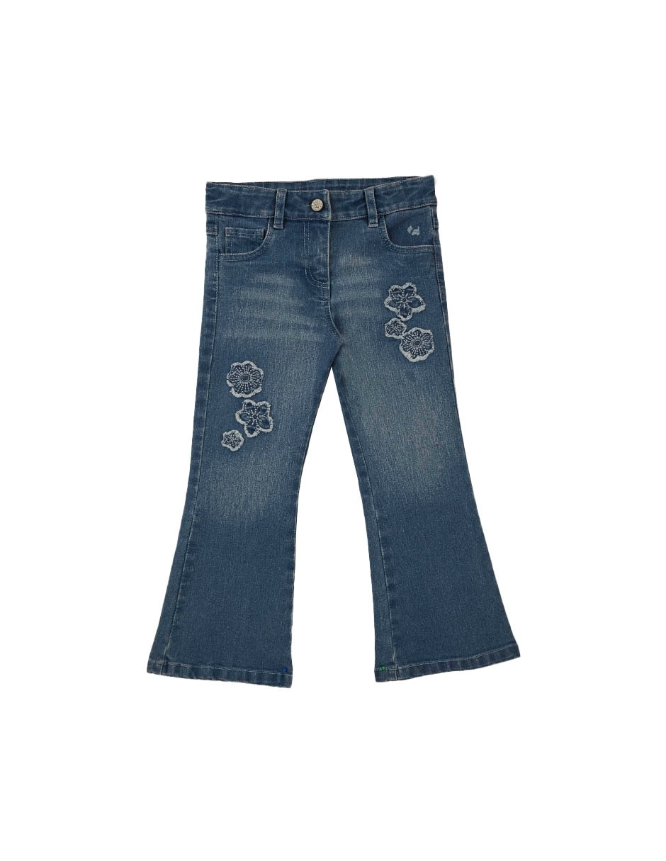 Jeans regular kristin lavado deslavado para niña Jeans regular kristin lavado deslavado para niña