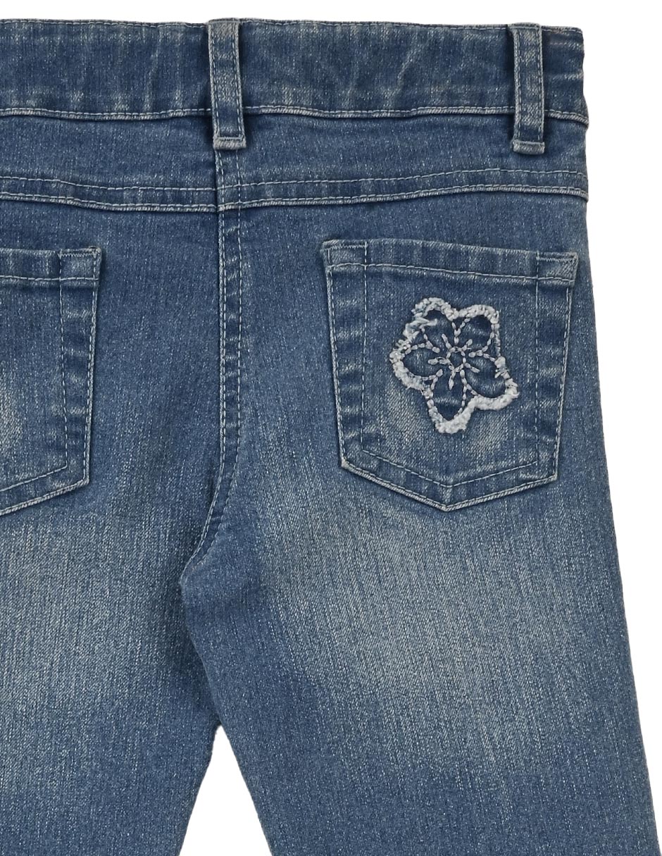 Jeans regular kristin lavado deslavado para niña 3