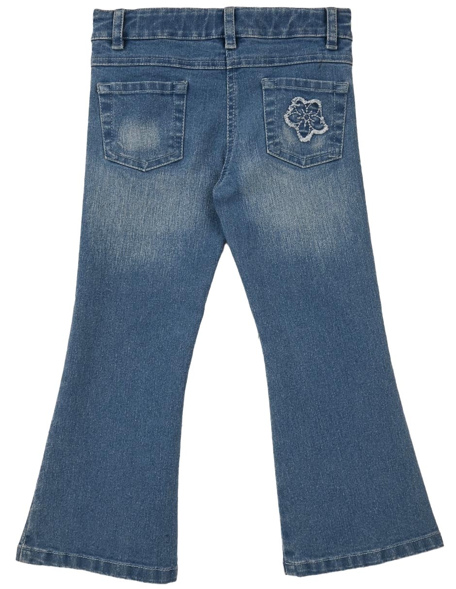 Jeans regular kristin lavado deslavado para niña 4