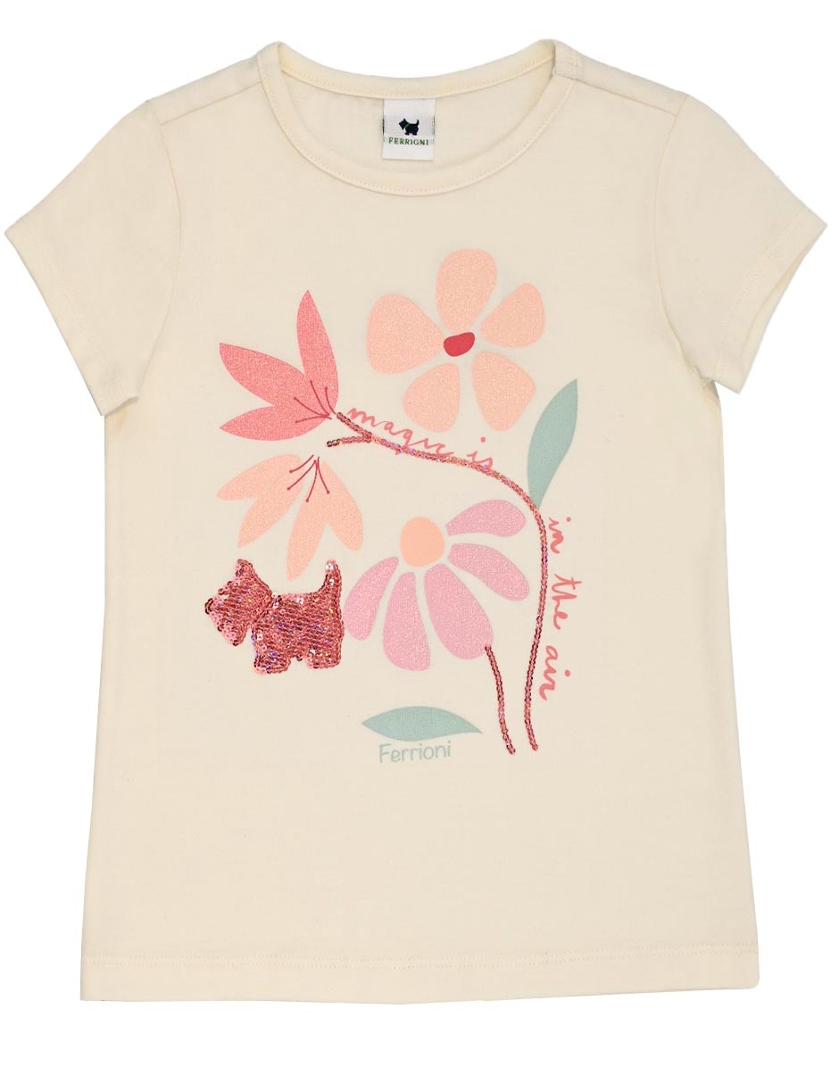 Playera Nathalya manga corta para niña Playera Nathalya manga corta para niña