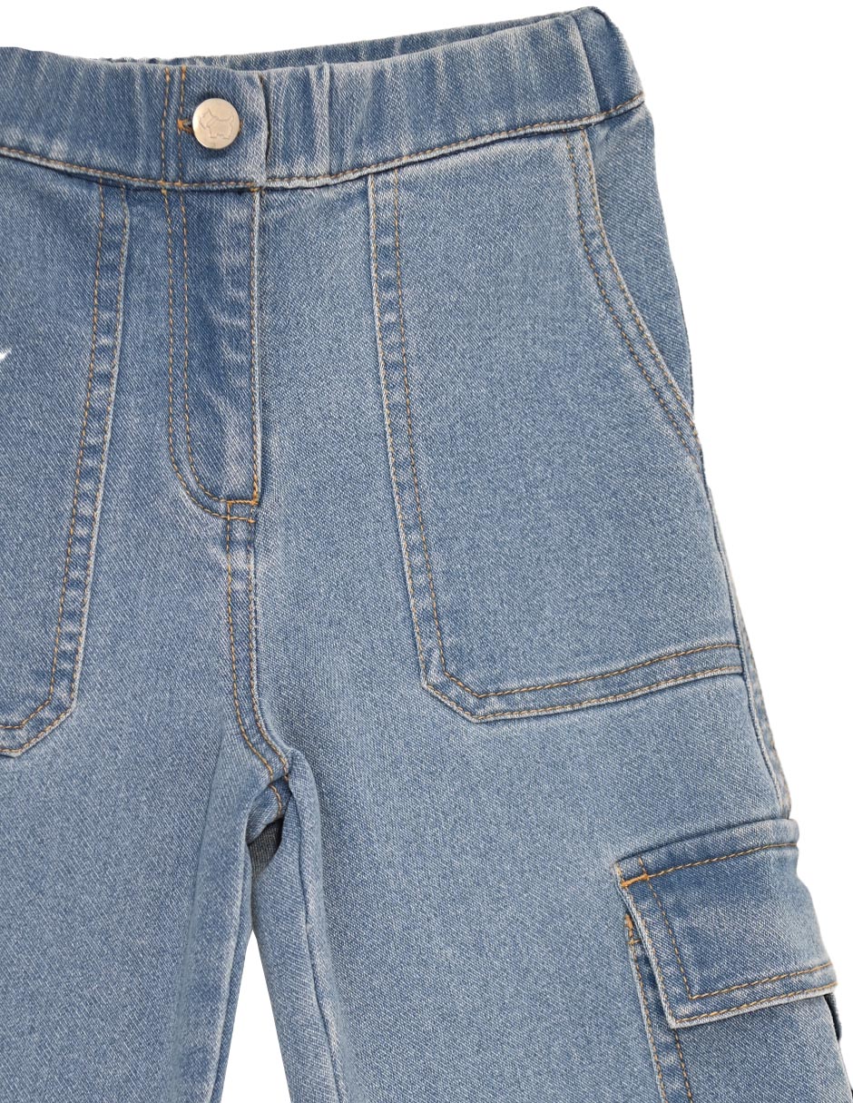 Jeans regular hassia lavado deslavado para niña 2