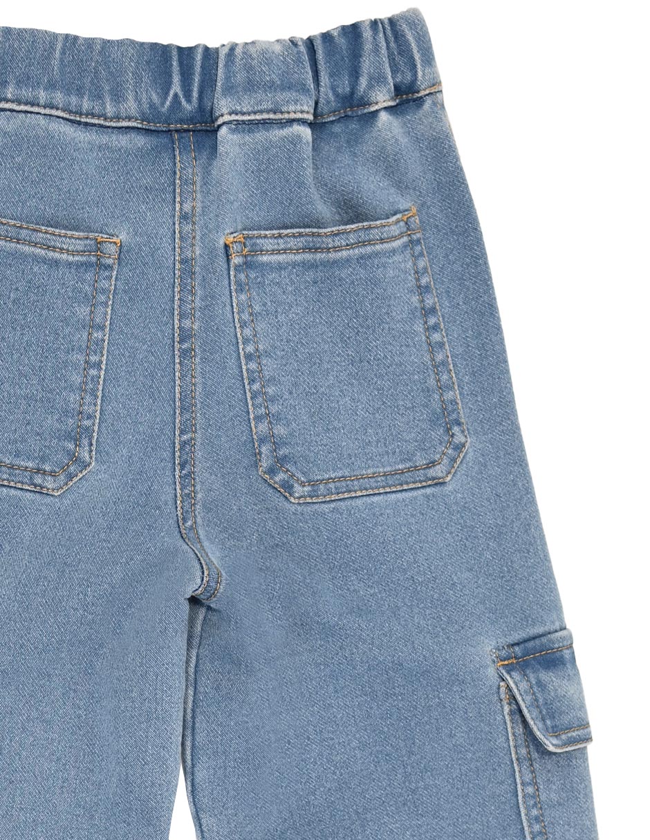 Jeans regular hassia lavado deslavado para niña 3
