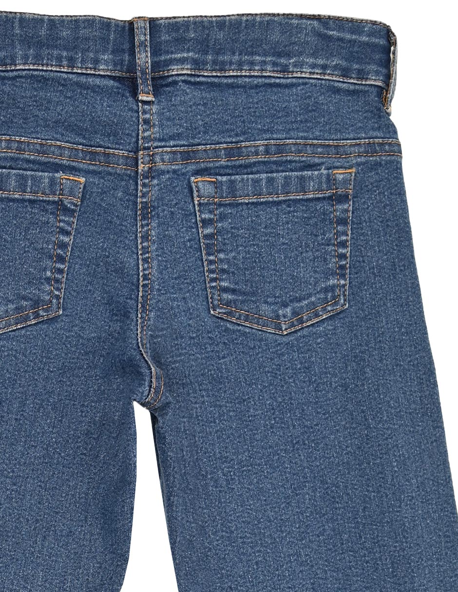 Jeans regular margott lavado deslavado para niña 4